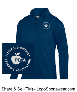 Mens Wicking Fleece Pullover Design Zoom